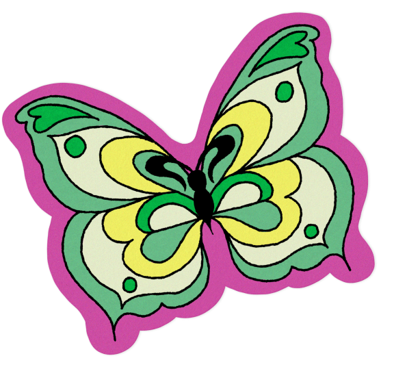 Butterfly sticker
