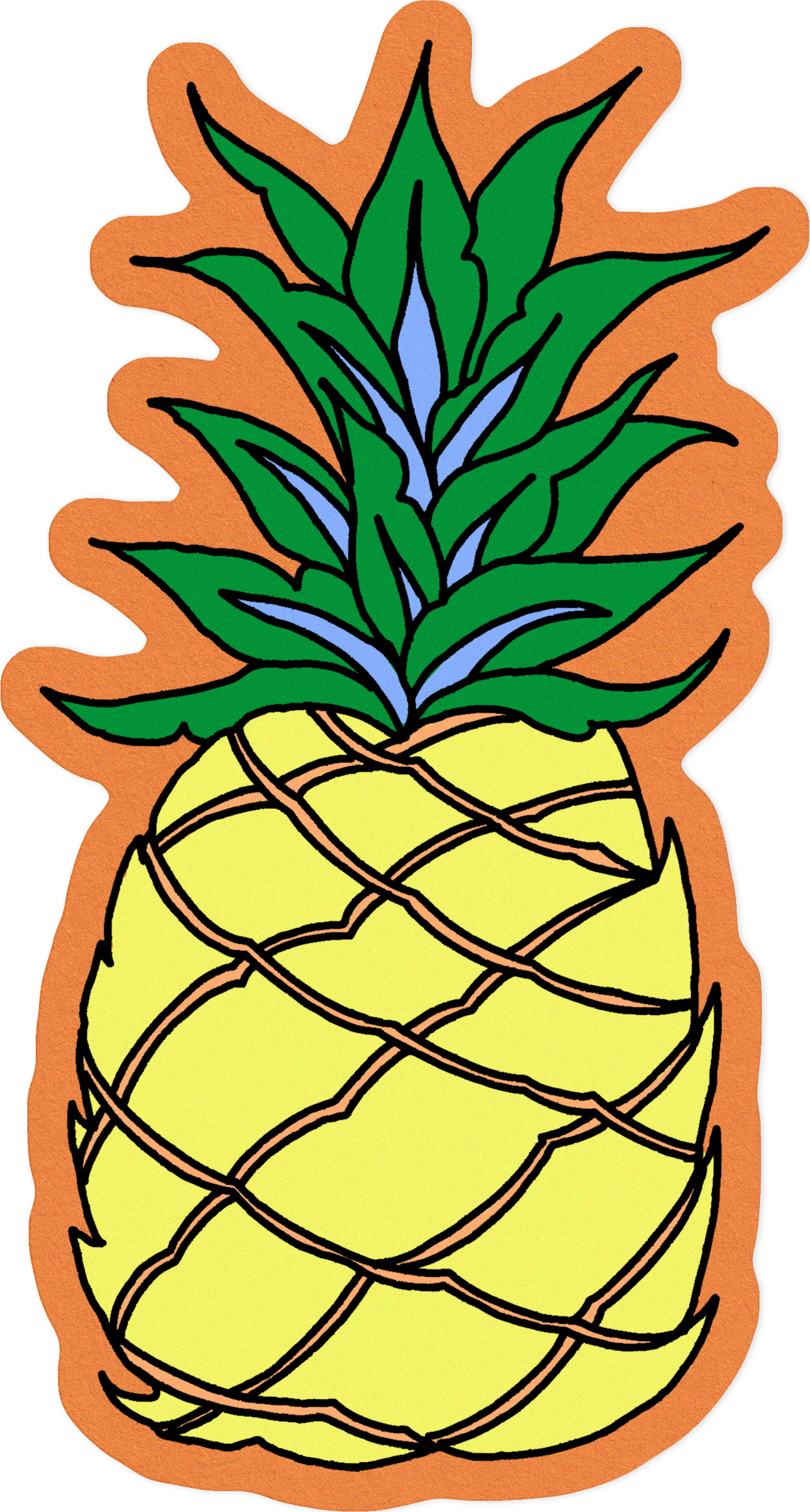 Pineapple sticker