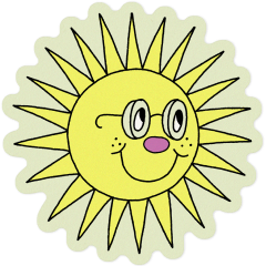 Sun sticker